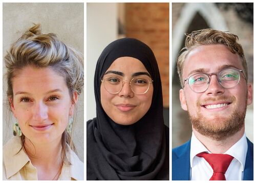 Cheyenne Bijmolt, Sanna Azzouz en Friso Engel