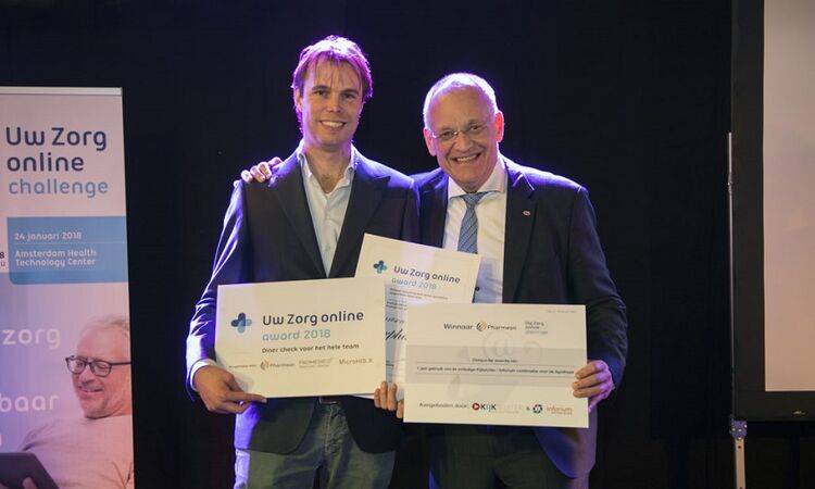 Uitreiking van de Uw Zorg online Award 2018 (Foto: Pharmeon)