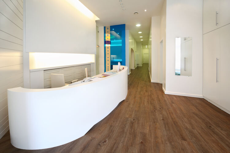 Ontvangstruimte in de tandheelkundige kliniek
