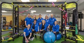 Fysiotherapeut Ron van Leeuwen en zijn team: ‘We zijn een community' (Foto: www.fysiotherapiegalecop.nl)