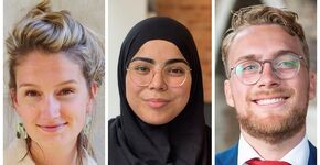 Cheyenne Bijmolt, Sanna Azzouz en Friso Engel